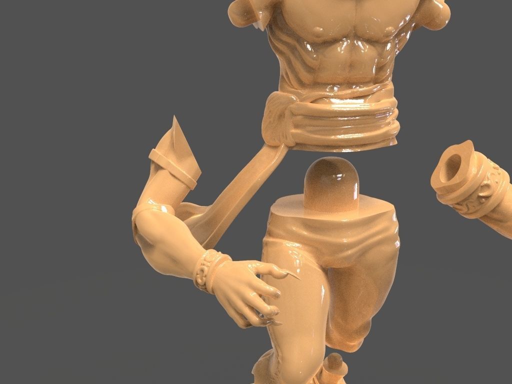 Vega or Balrog Sculpture from Street Fighter 3D print model_19