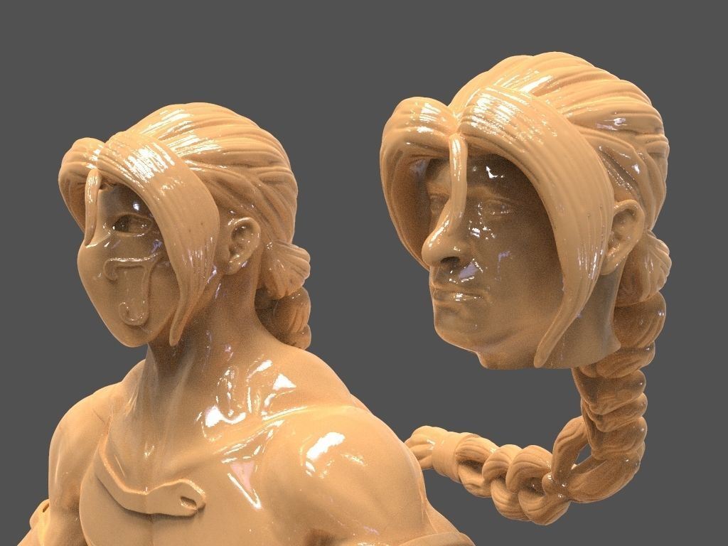 Vega or Balrog Sculpture from Street Fighter 3D print model_11