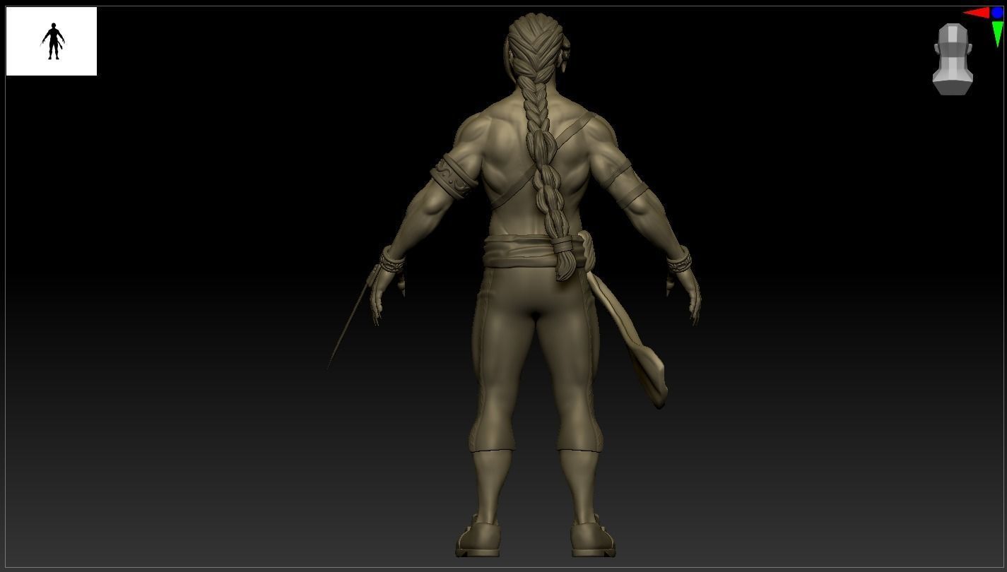 Vega or Balrog Sculpture from Street Fighter 3D print model_27