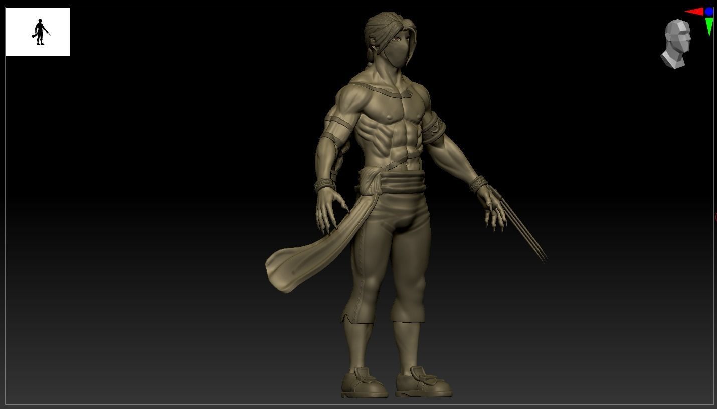 Vega or Balrog Sculpture from Street Fighter 3D print model_30