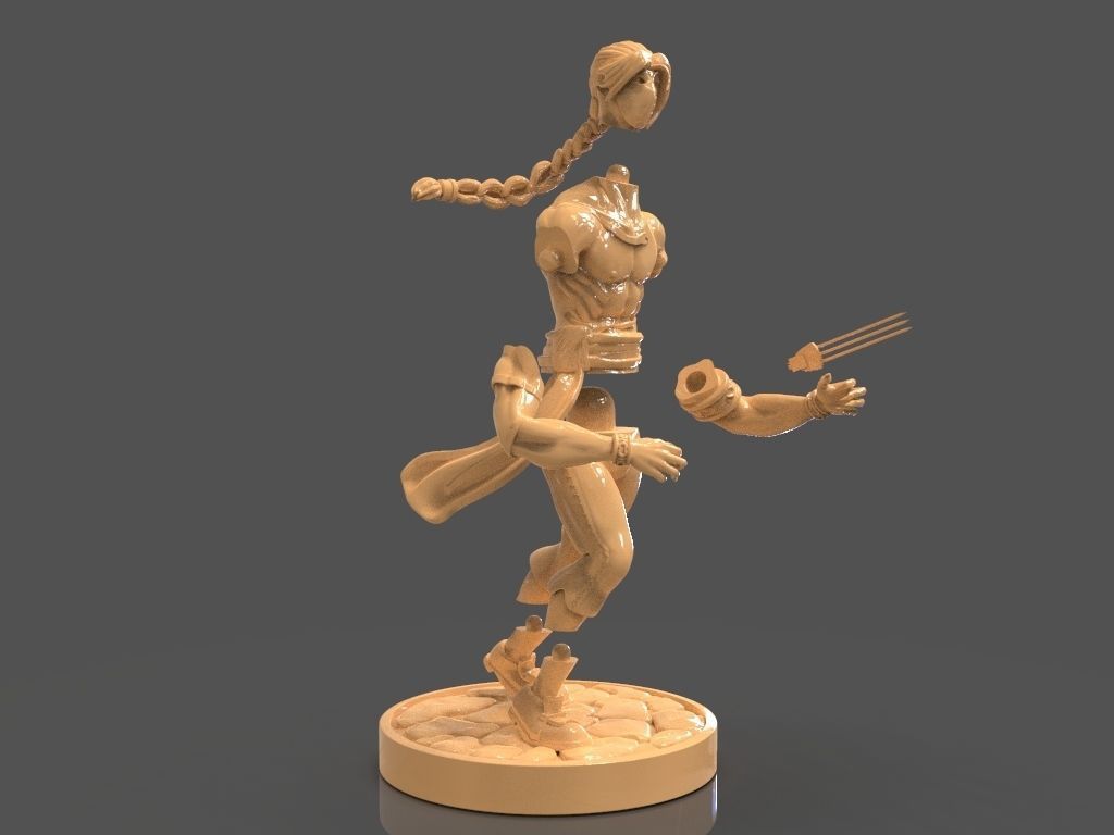 Vega or Balrog Sculpture from Street Fighter 3D print model_18