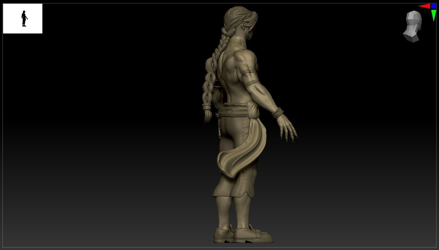 Vega or Balrog Sculpture from Street Fighter 3D print model_28