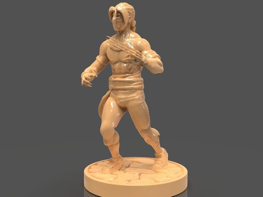 Vega or Balrog Sculpture from Street Fighter 3D print model_1