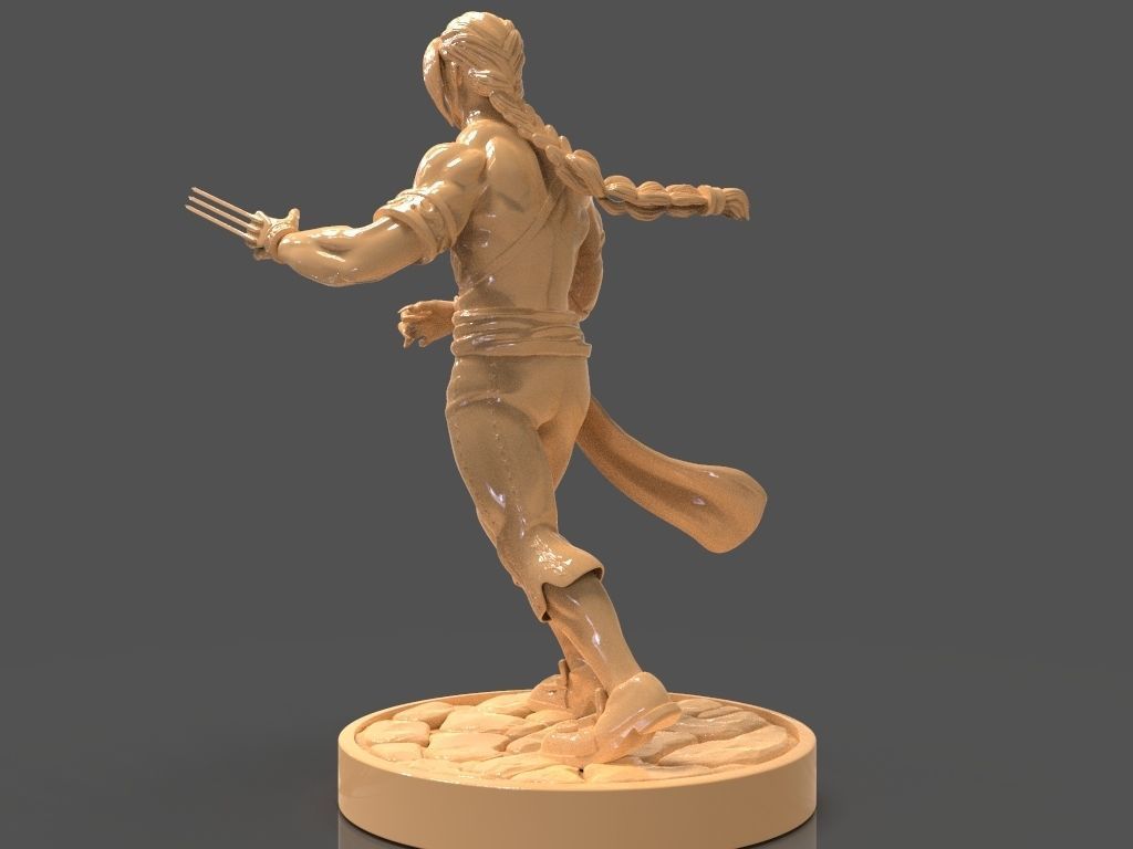 Vega or Balrog Sculpture from Street Fighter 3D print model_3