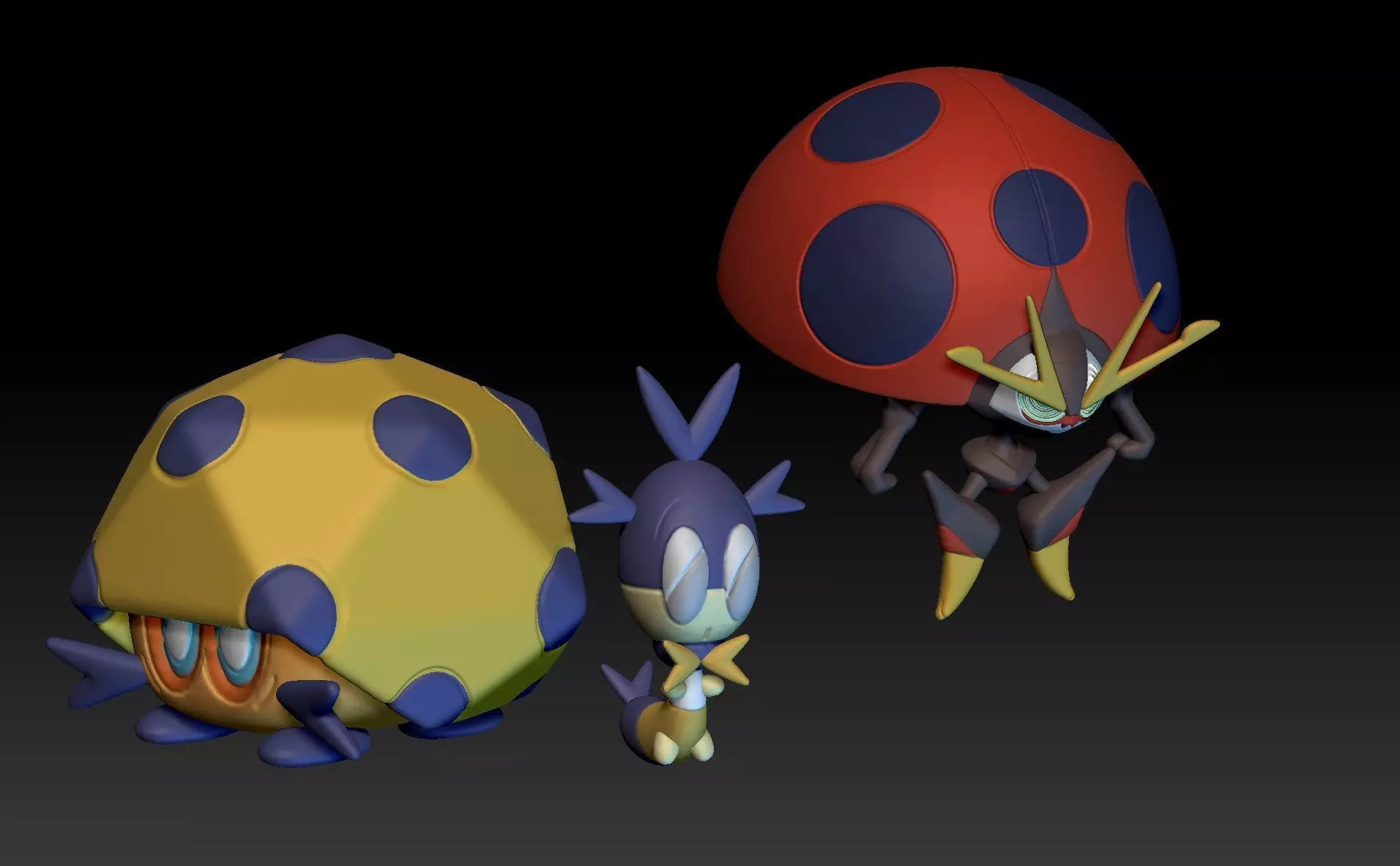 Pokemon Blipbug Dottler Orbeetle 3D print model_0