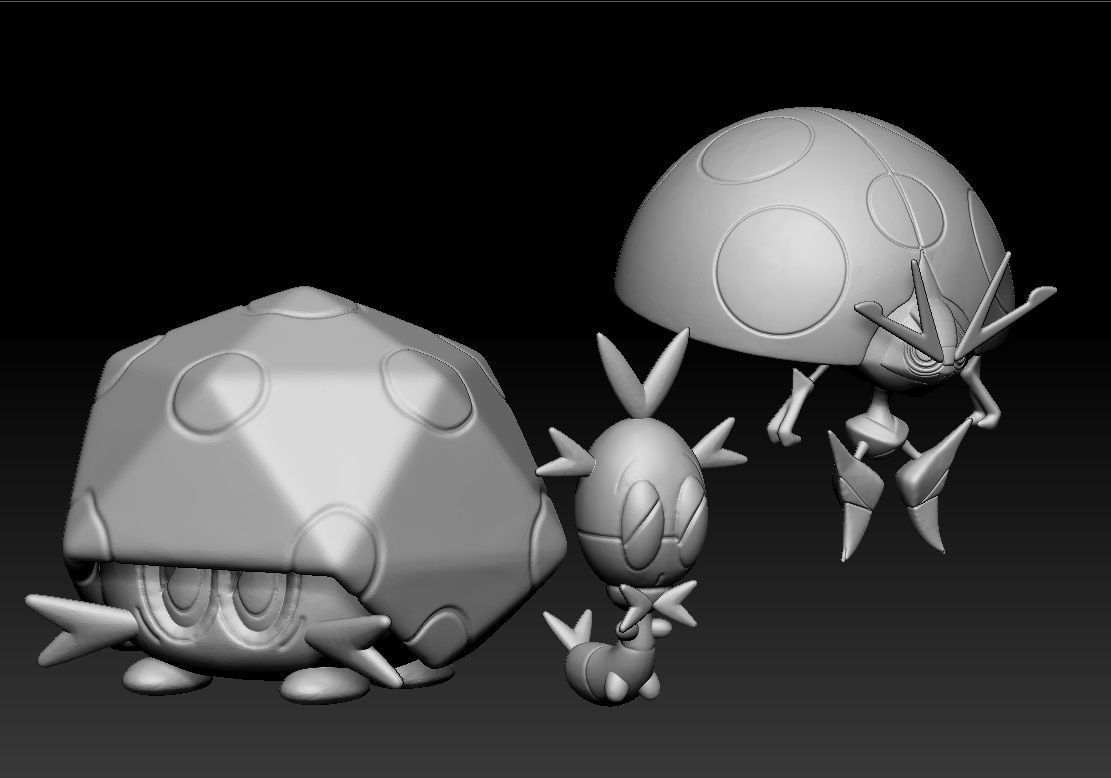 Pokemon Blipbug Dottler Orbeetle 3D print model_5