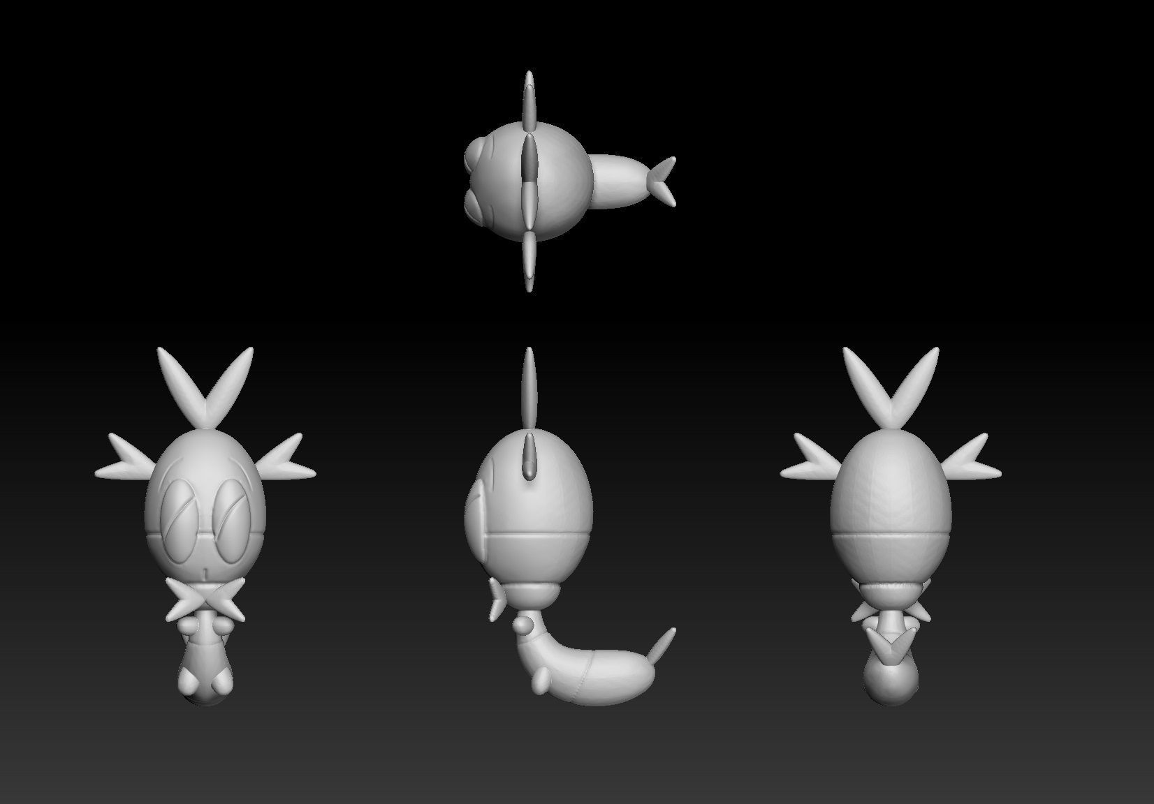 Pokemon Blipbug Dottler Orbeetle 3D print model_1