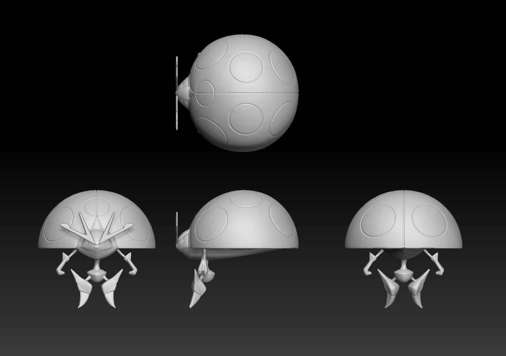 Pokemon Blipbug Dottler Orbeetle 3D print model_3