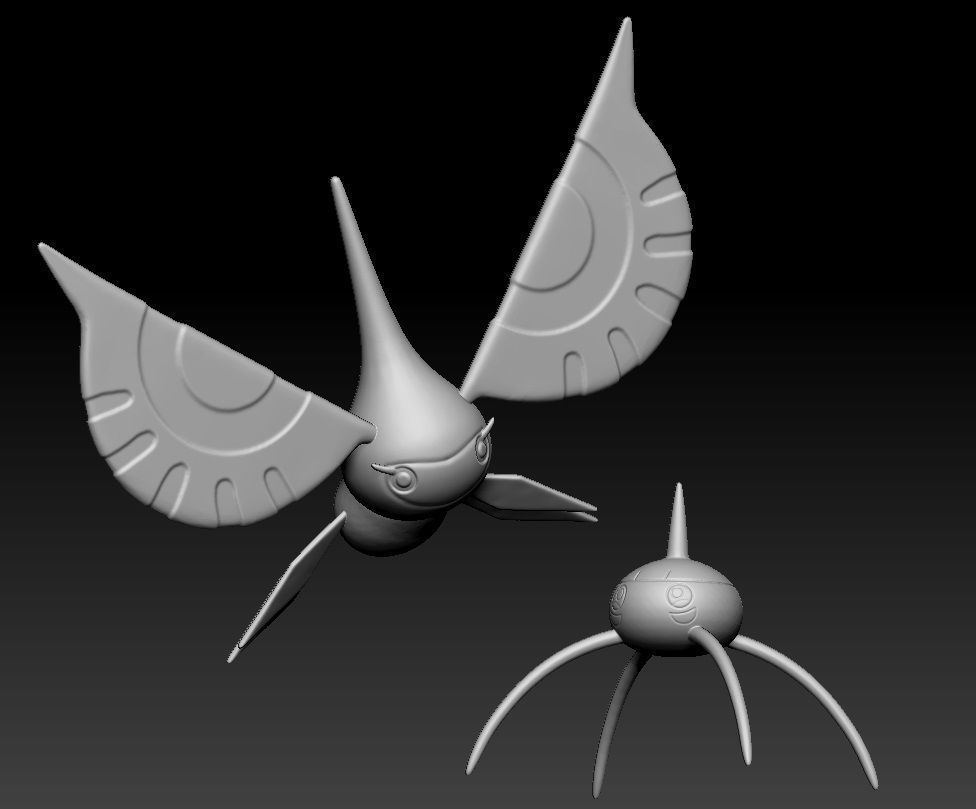 Pokemon Surskit Masquerain 3D print model_2