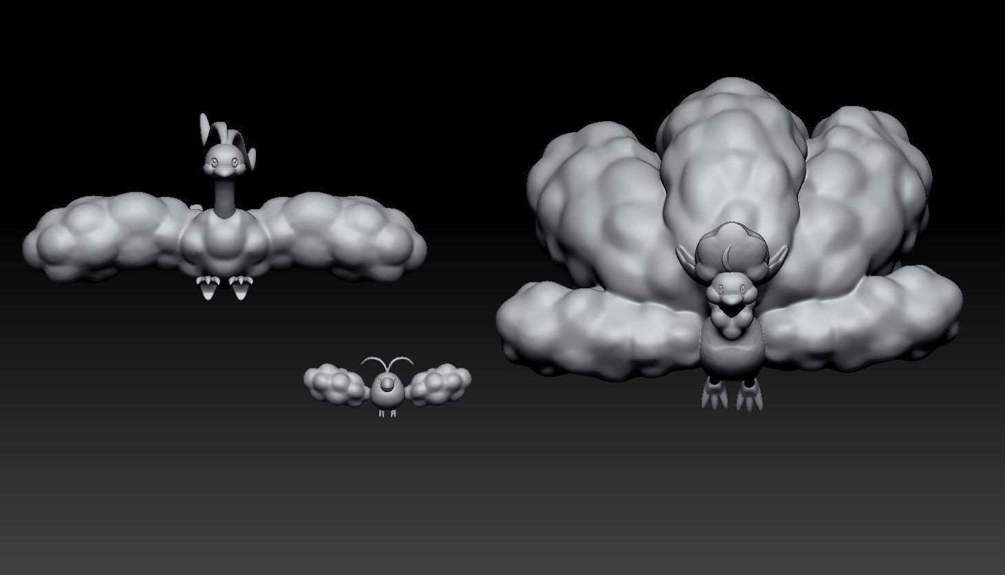 Pokemon Swablu Altaria Mega Evolution 3D print model_1