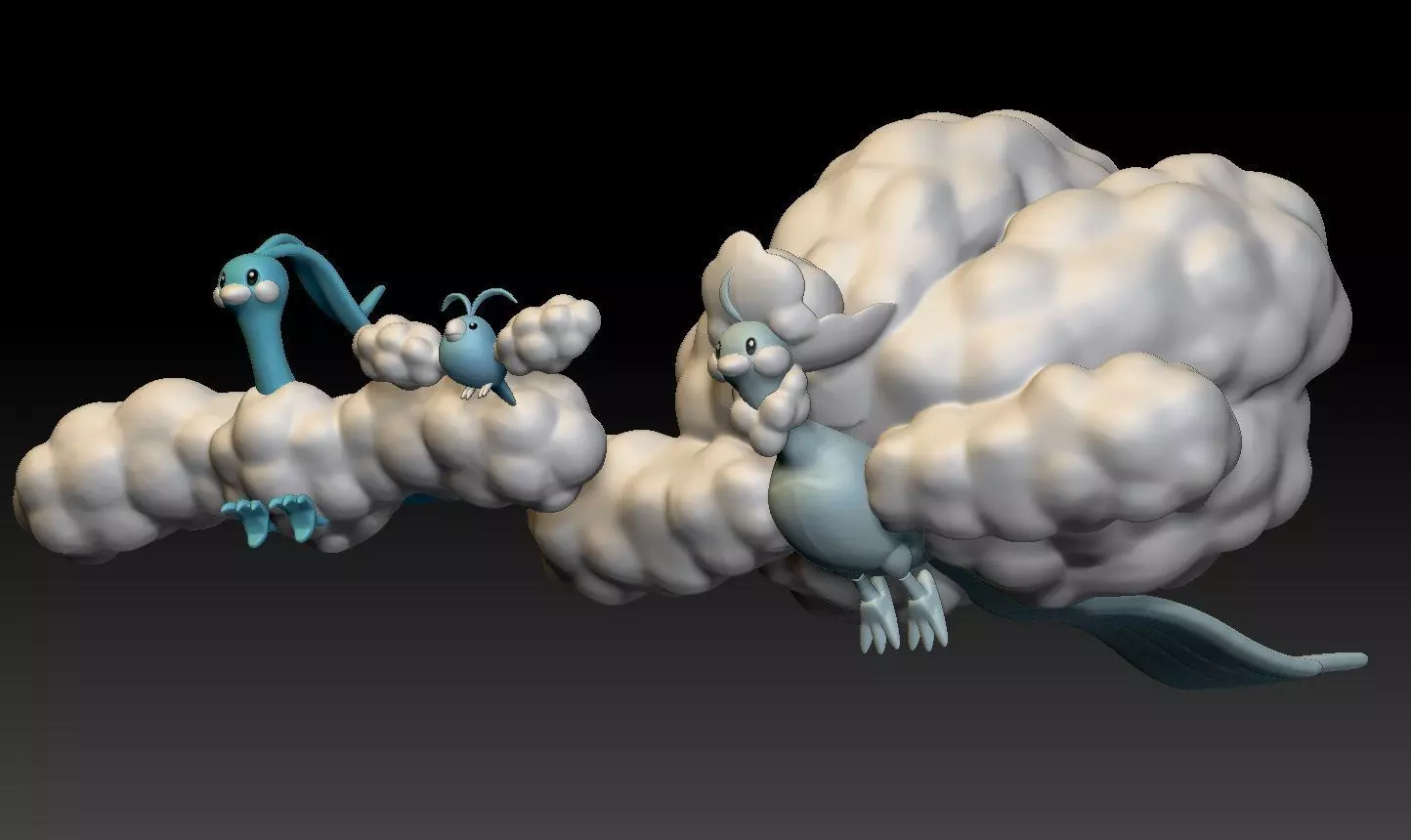 Pokemon Swablu Altaria Mega Evolution 3D print model_0