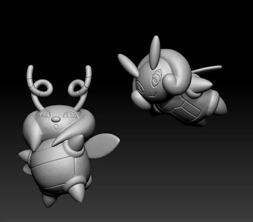 Pokemon Volbeat and Illumise 3D print model