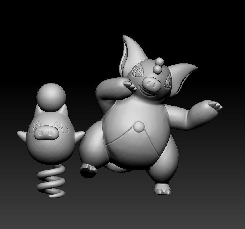 Pokemon Spoink Grumpig 3D print model_1