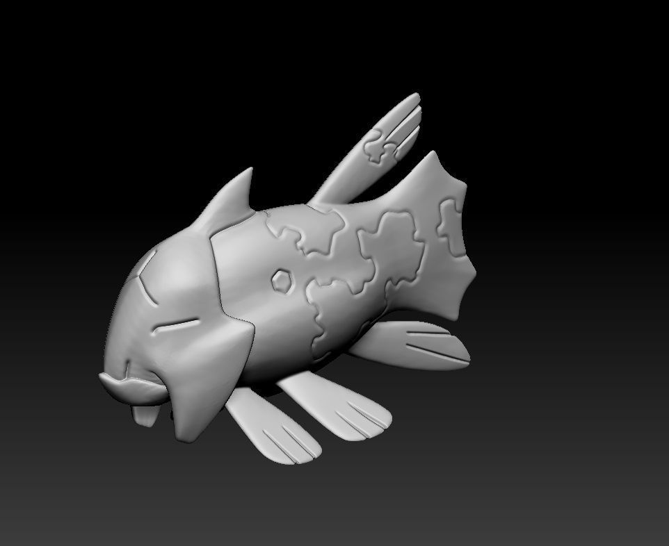 Pokemon Relicanth 3D print model_2
