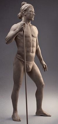 Sculptor statue Human 3D print model_3
