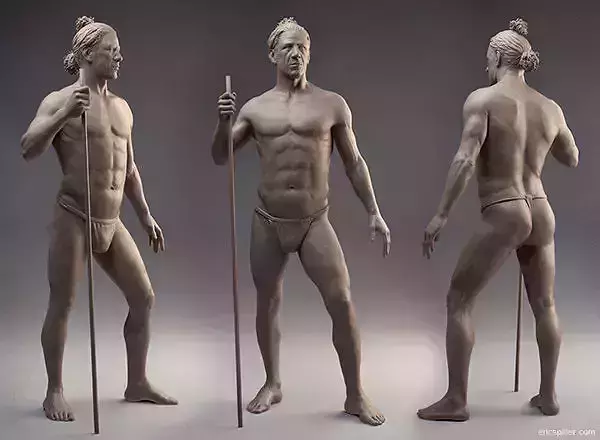 Sculptor statue Human