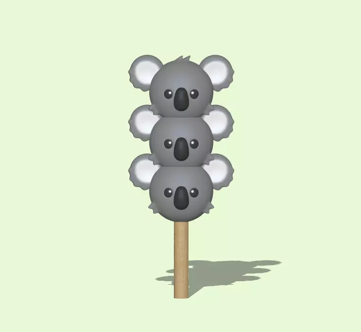 Cute Koala Dango 3D print model