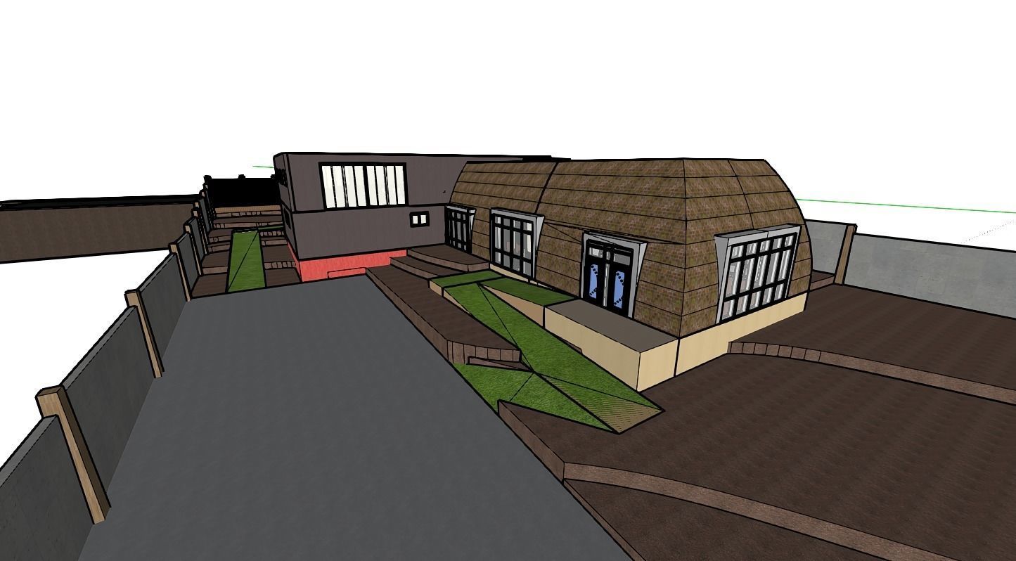 restaurant mirador Low-poly 3D model_1