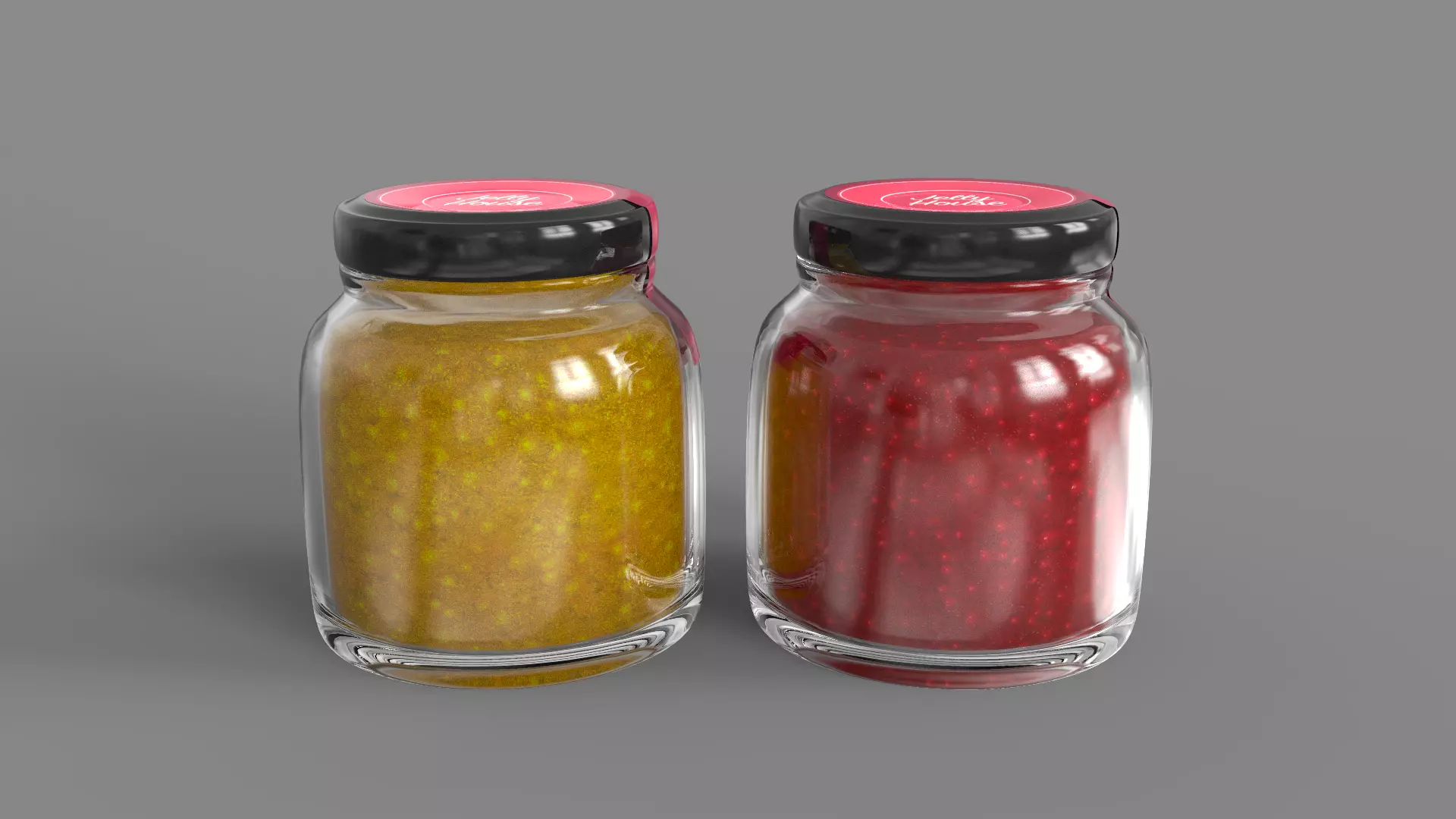 Jam Jars 3D model