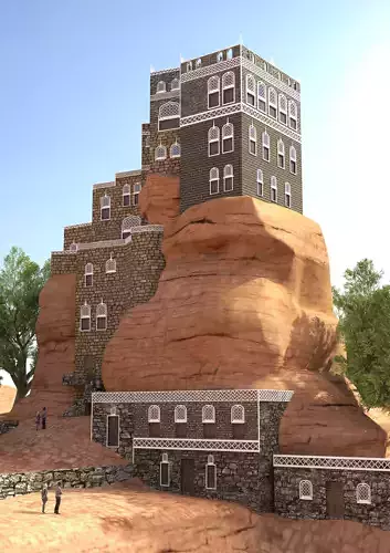 Dar al Hajar Yamens Stone House or Rock Palace