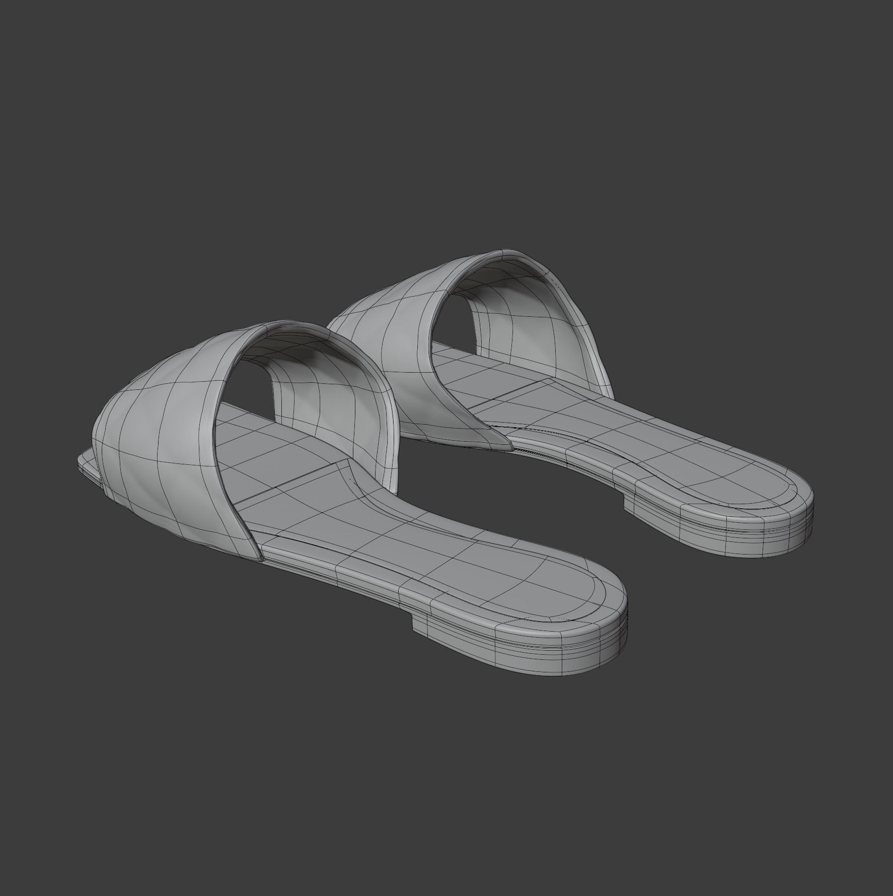 BV Flat Sandals 3D model_12