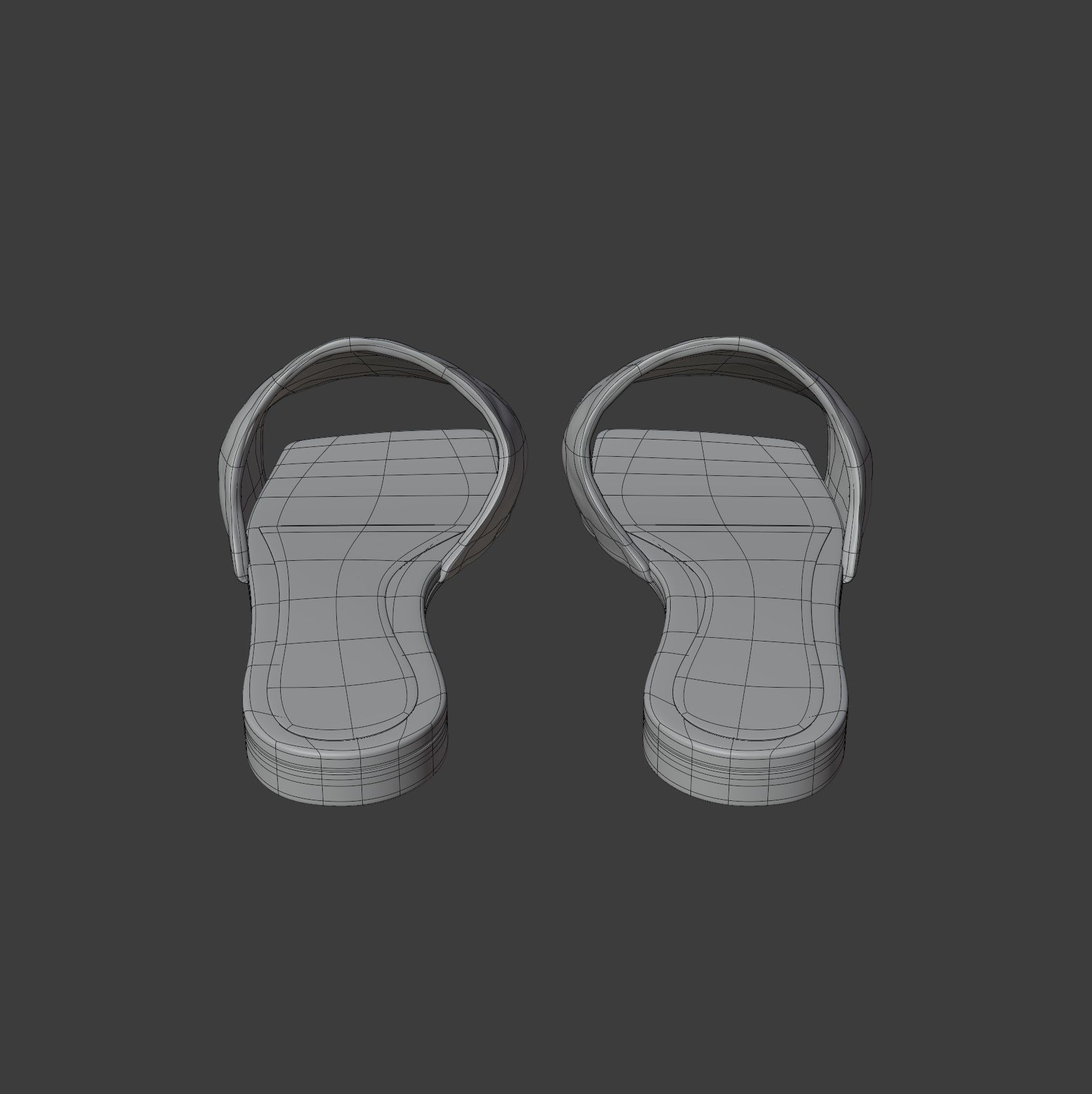 BV Flat Sandals 3D model_11