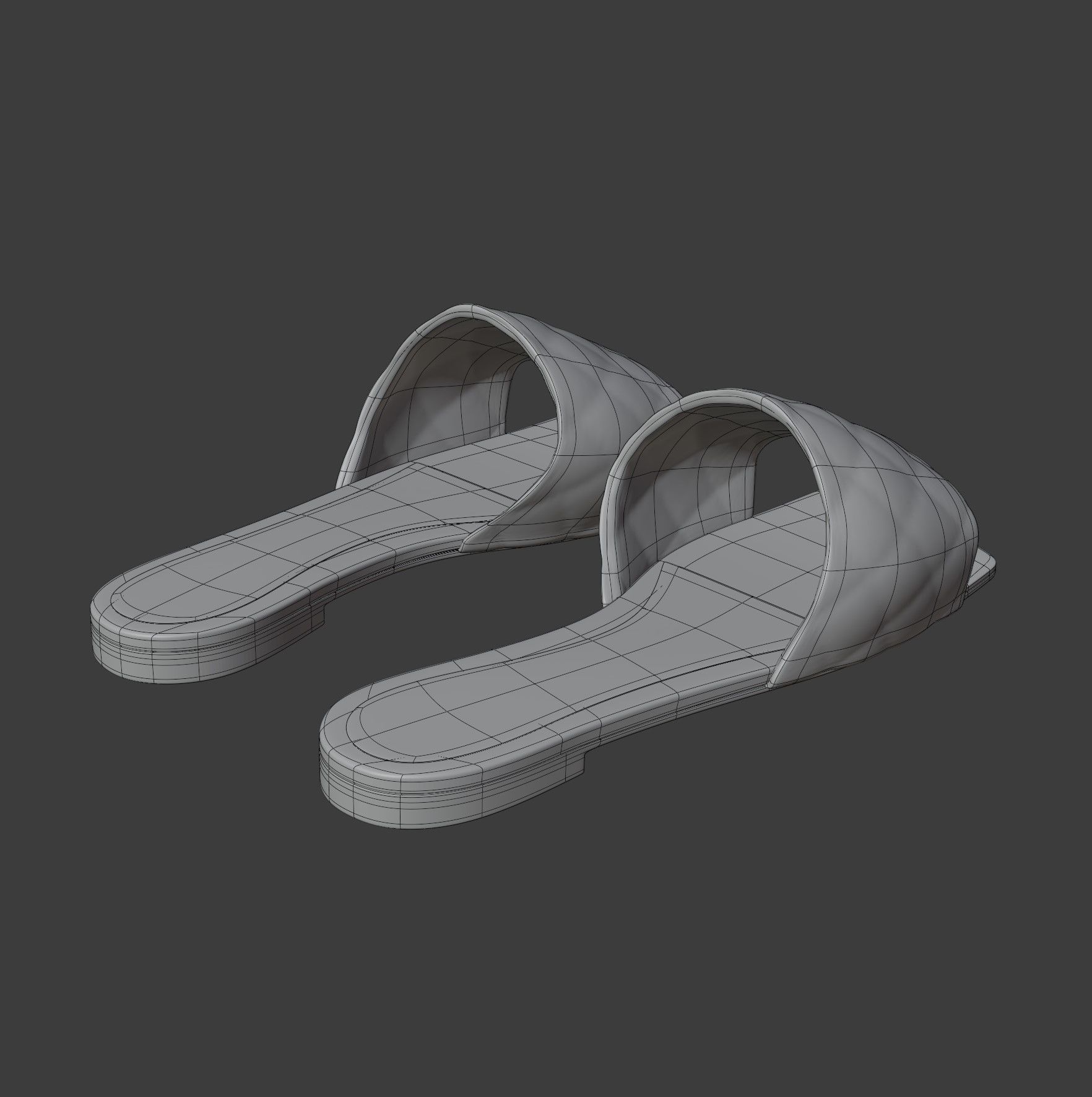 BV Flat Sandals 3D model_10