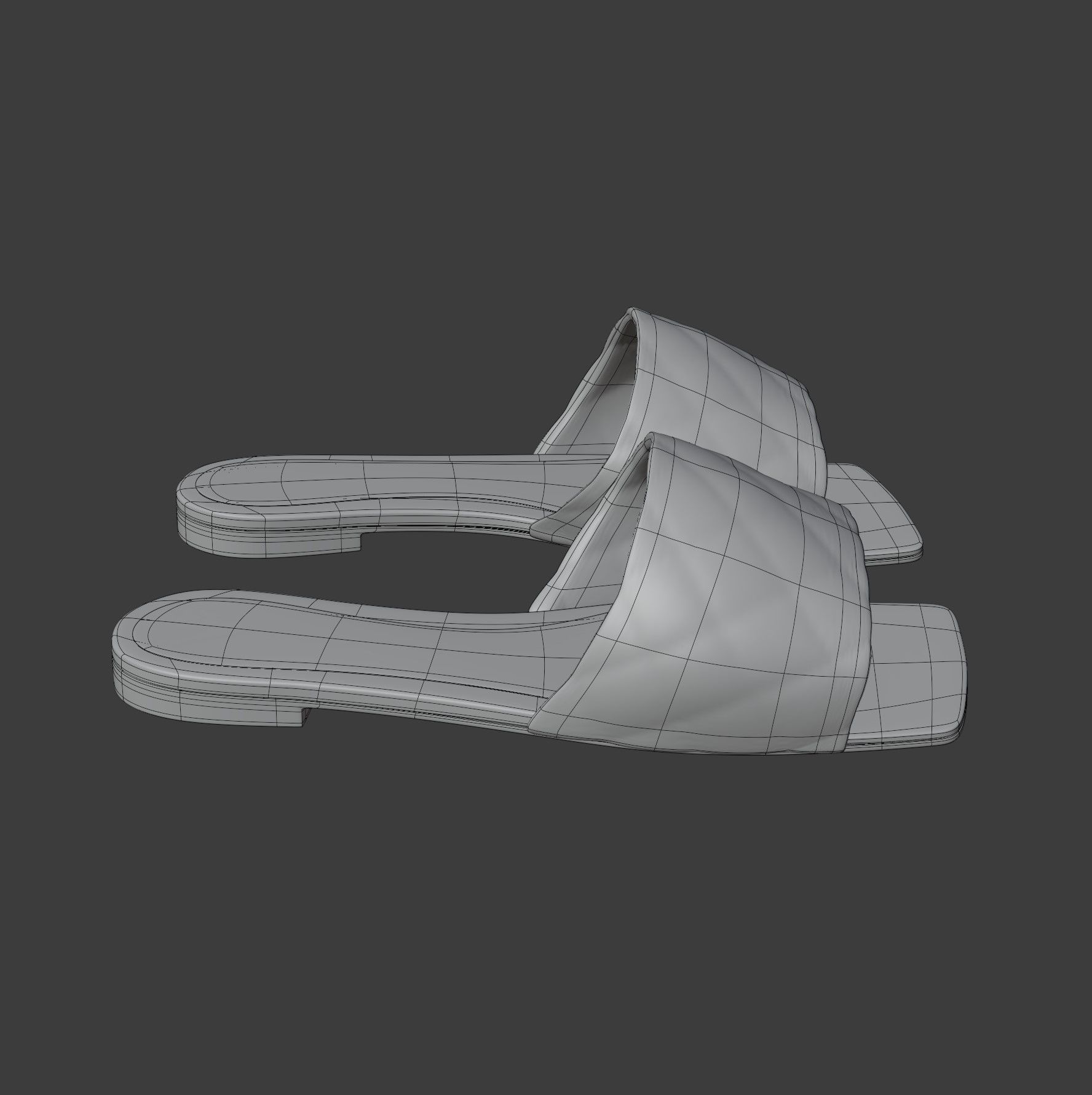 BV Flat Sandals 3D model_9