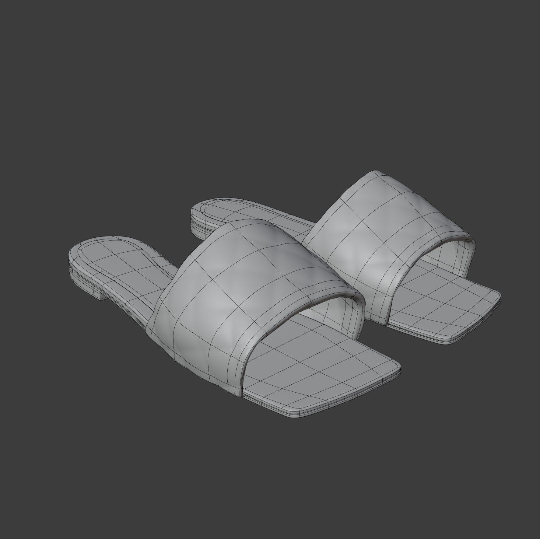 BV Flat Sandals 3D model_8