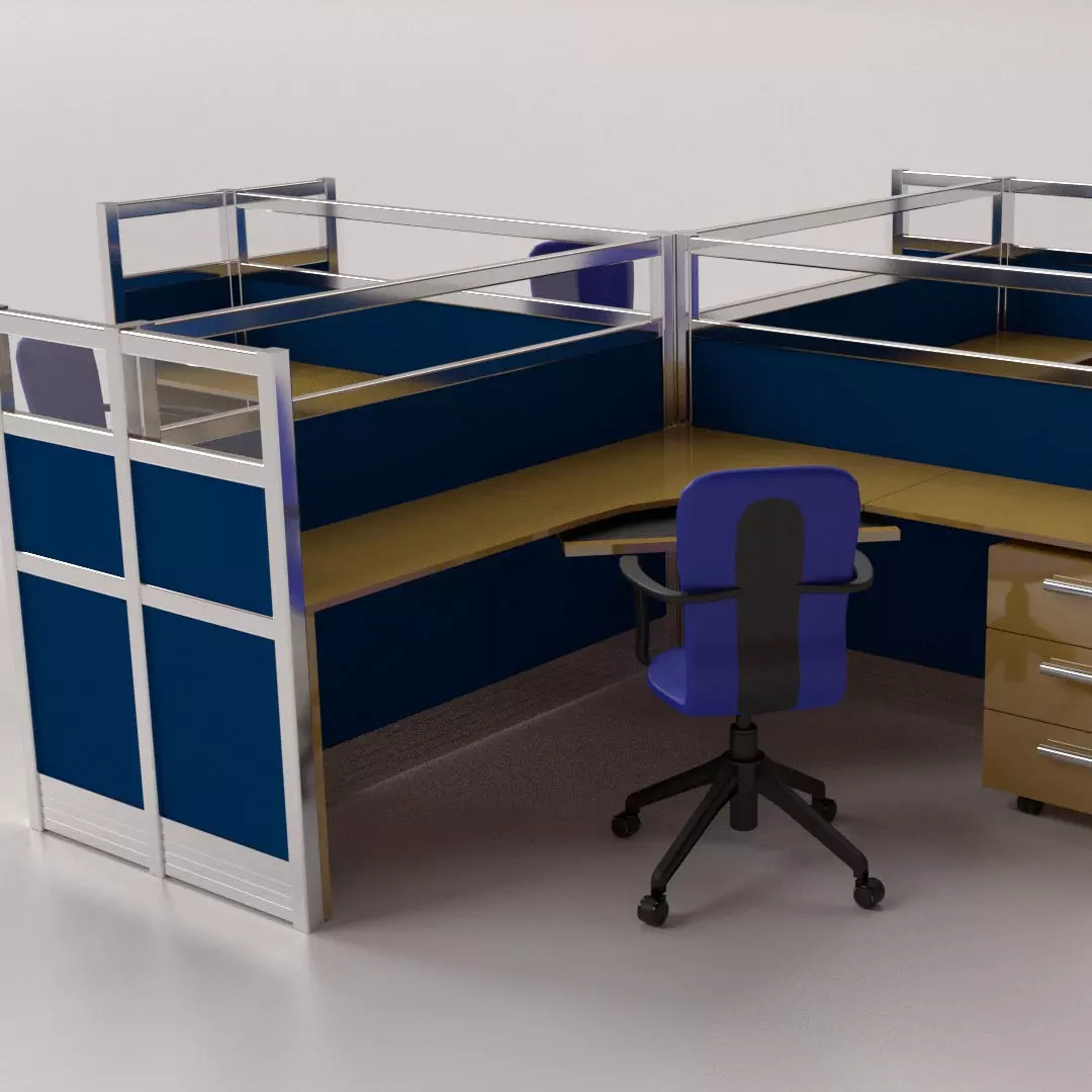 Office Cubicle 3D model