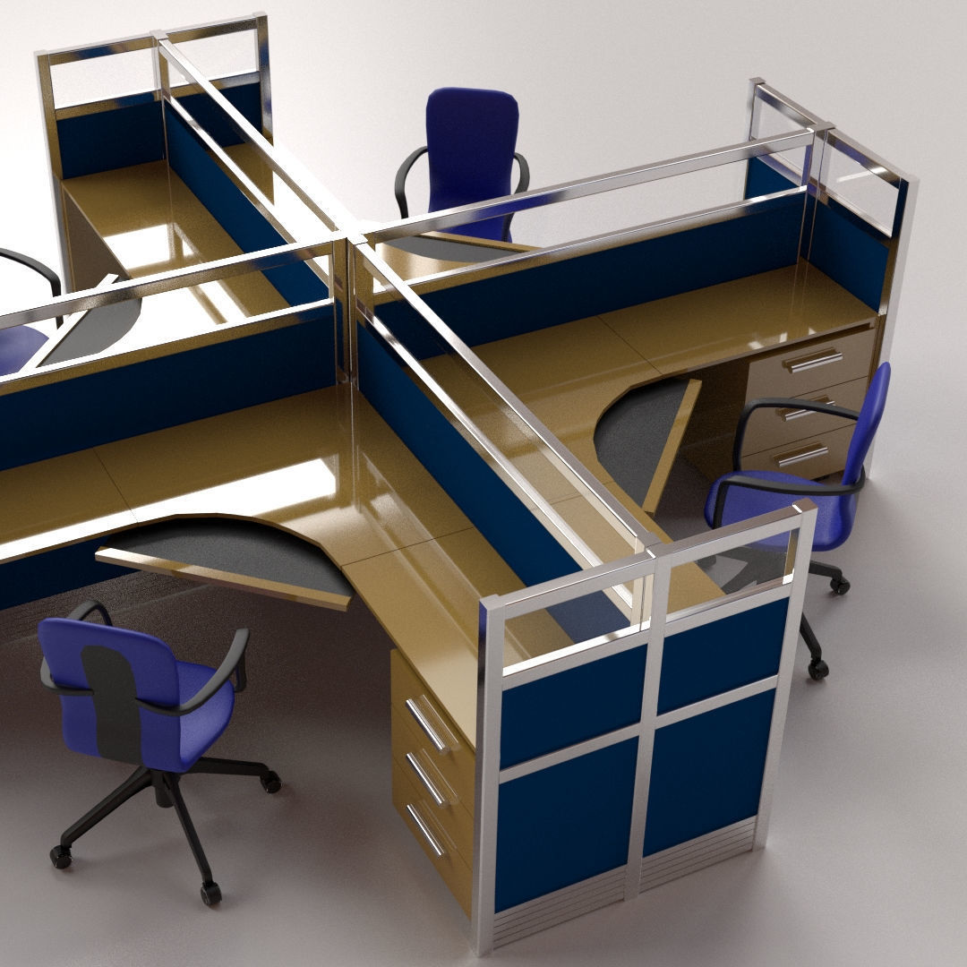 Office Cubicle 3D model | CGTrader