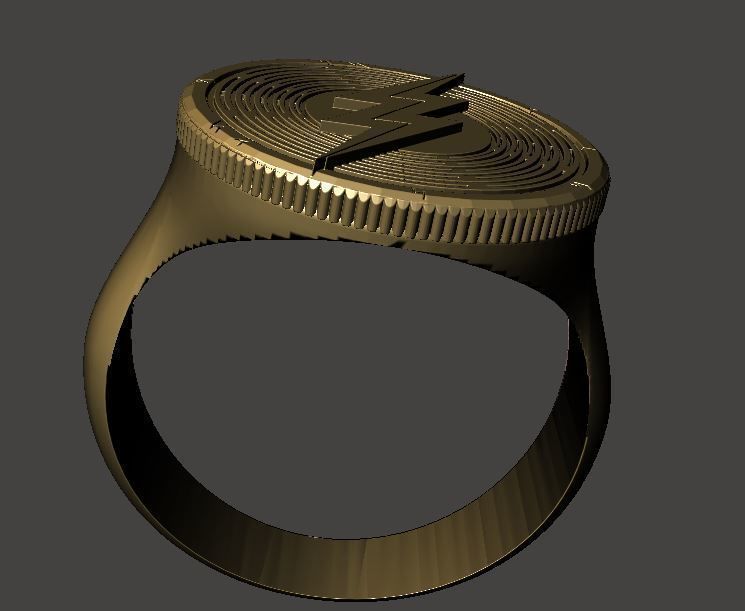 The Flash Ring 3D print model_2