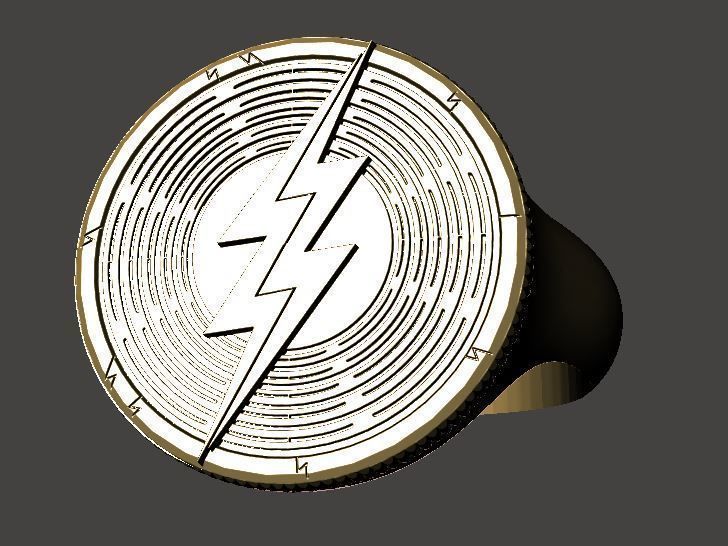 The Flash Ring 3D print model_1