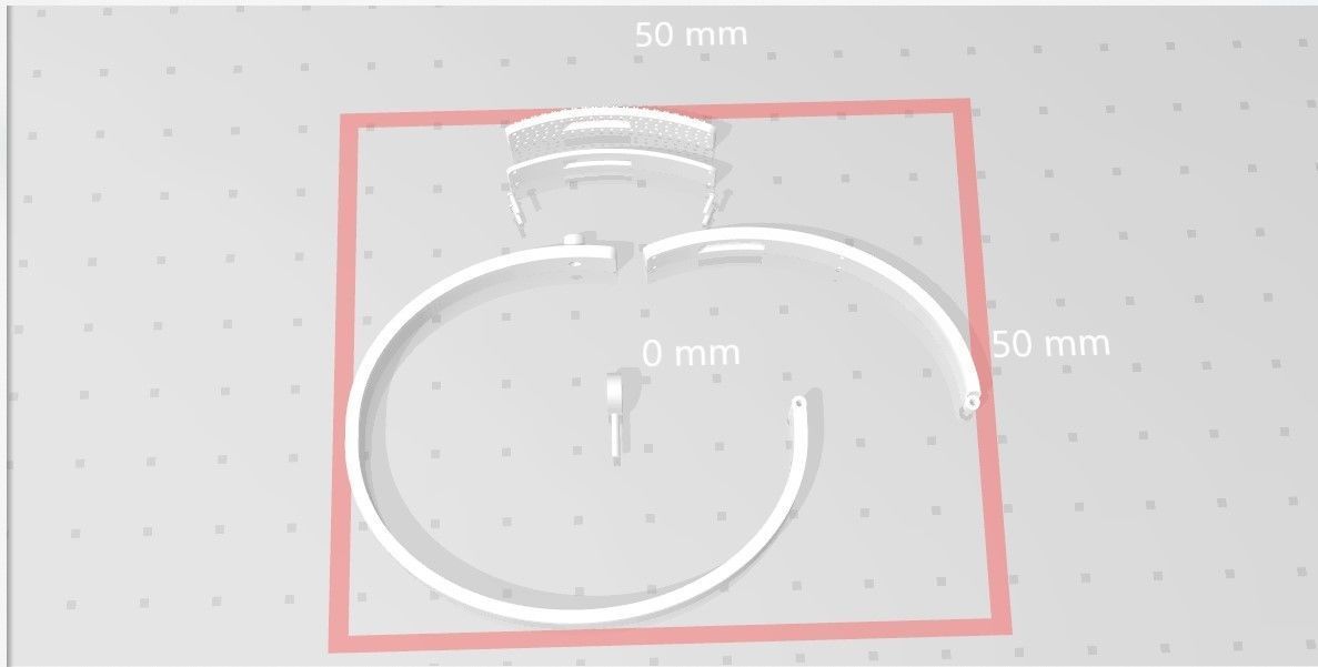 Bracelet lock Kely 3D print model_7