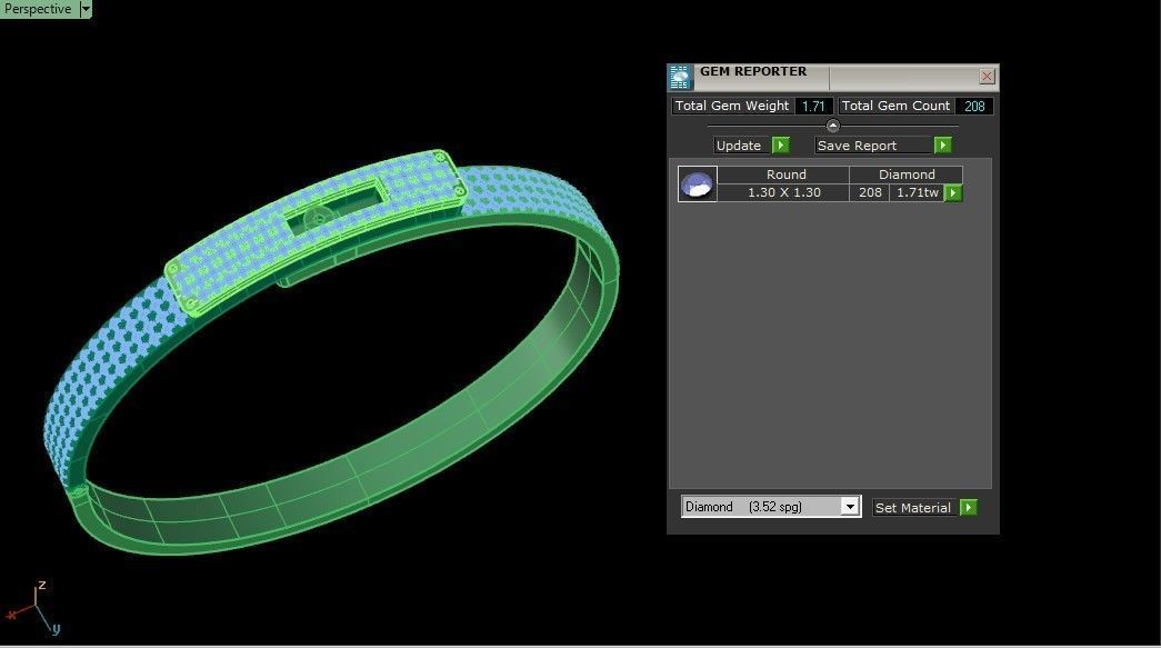 Bracelet lock Kely 3D print model_11