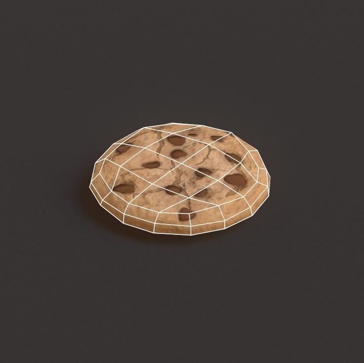 Cookies G76 Low-poly 3D model_1