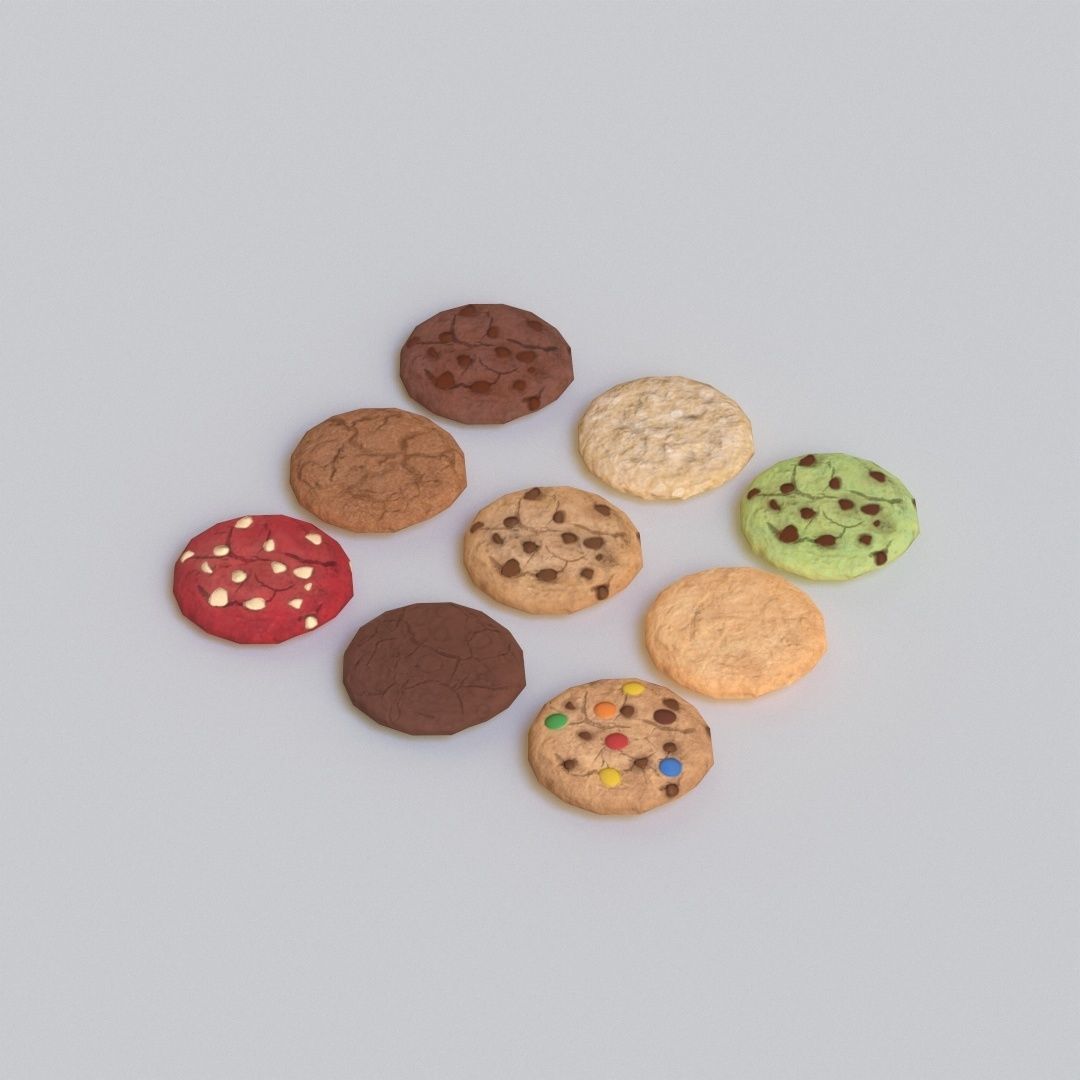 Cookies G76 Low-poly 3D model_2