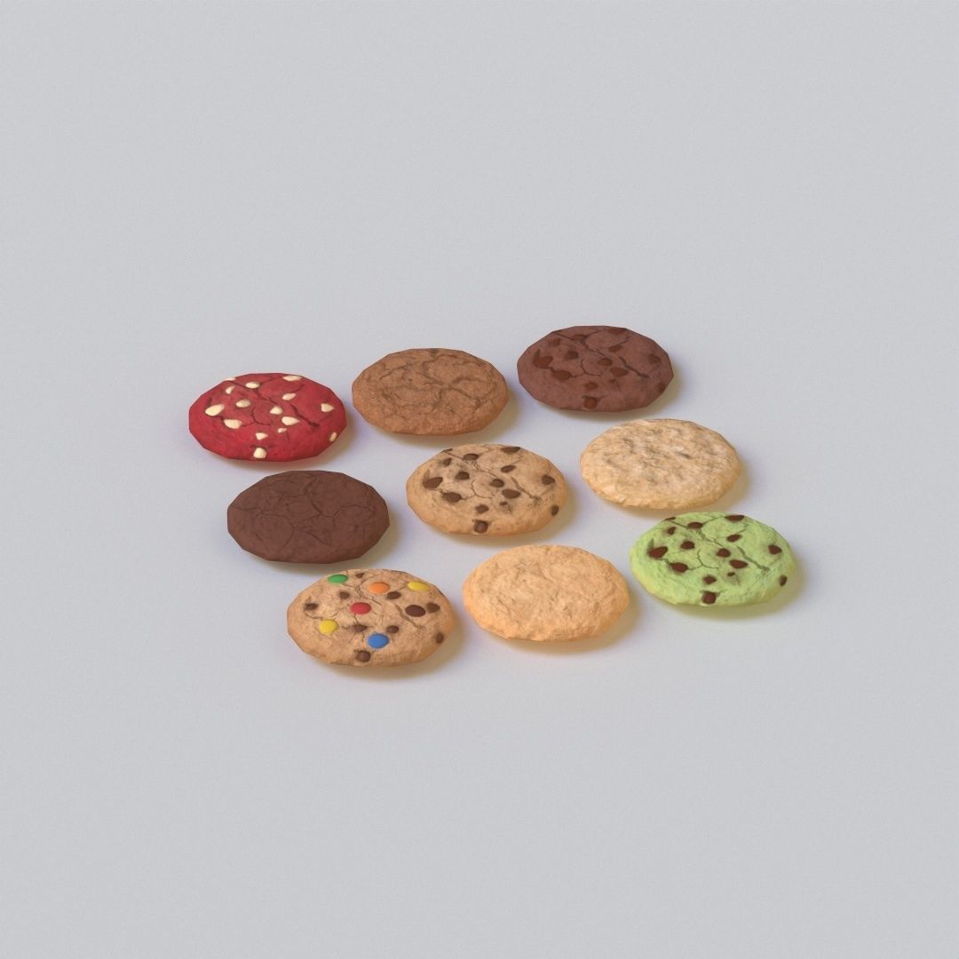 Cookies G76 Low-poly 3D model_6