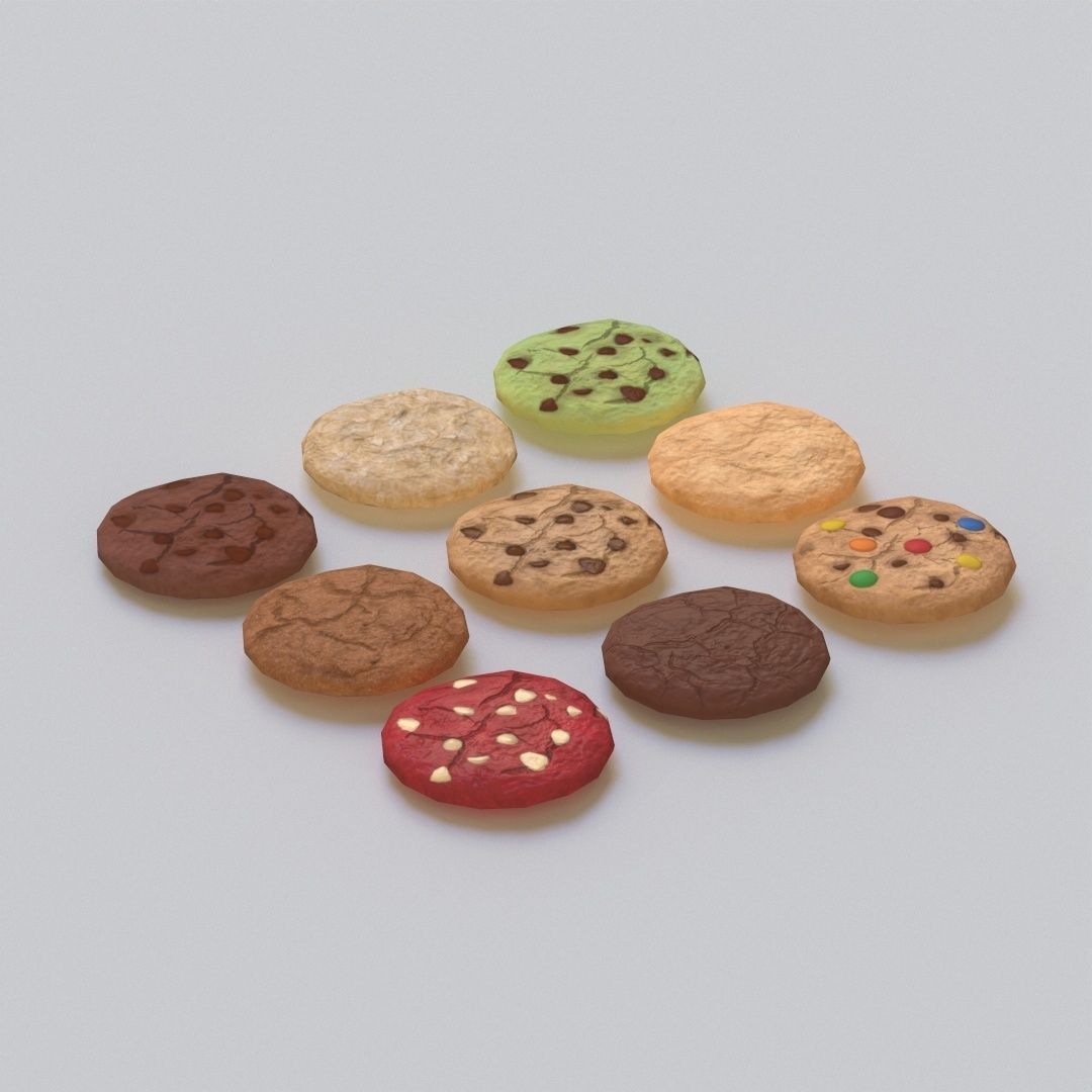 Cookies G76 Low-poly 3D model_4