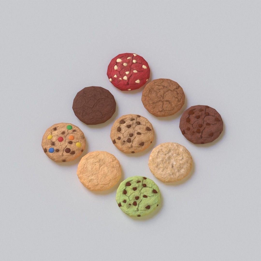 Cookies G76 Low-poly 3D model_5
