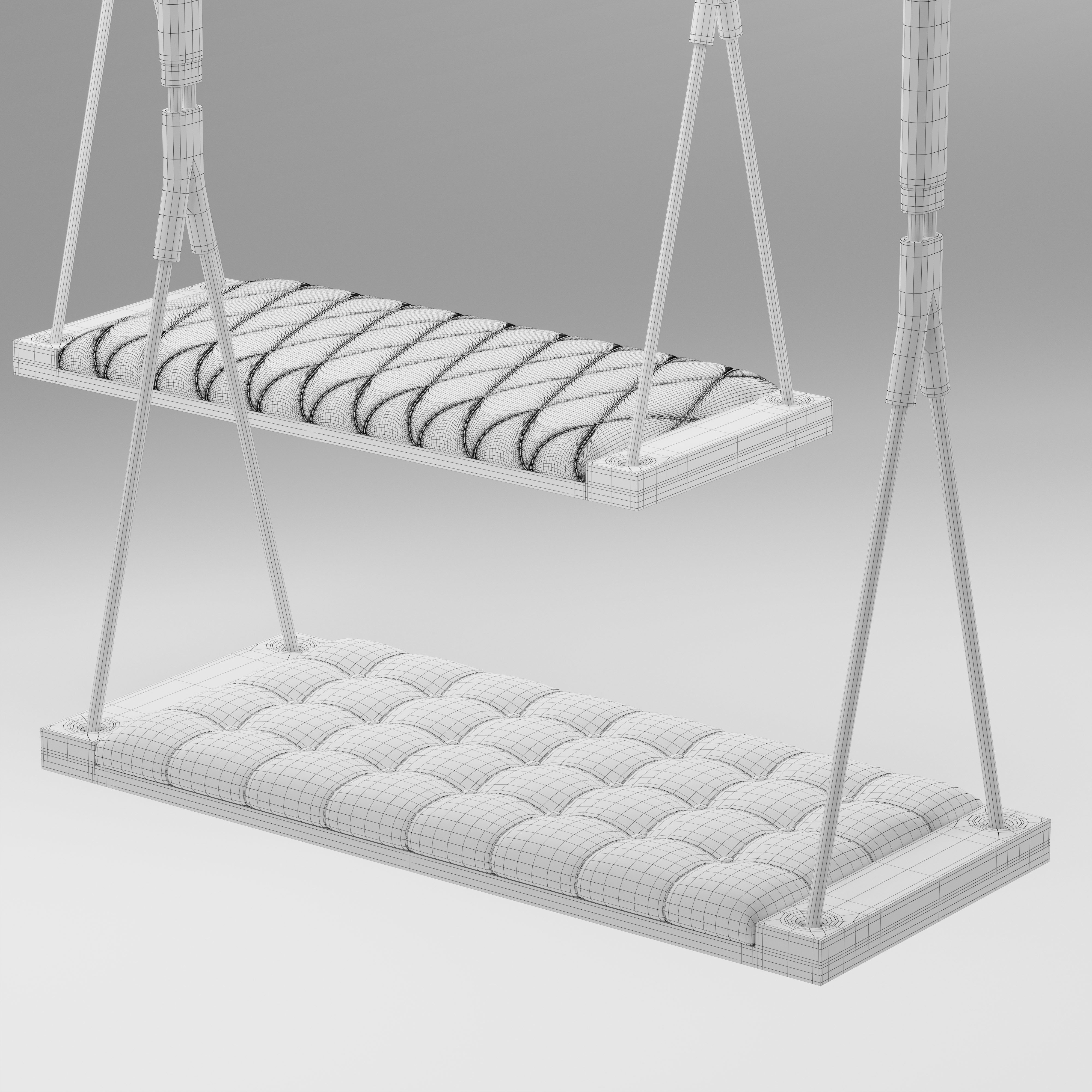 svvving swing chair - bedroom furniture sets home 3D model_6