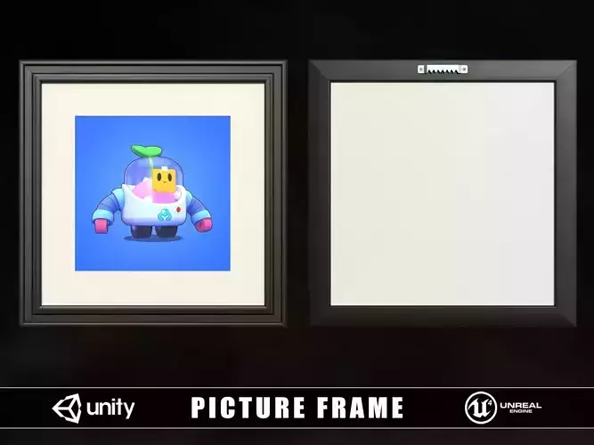 Picture Frame Low-poly 3D model Picture Frame Low-poly 3D model