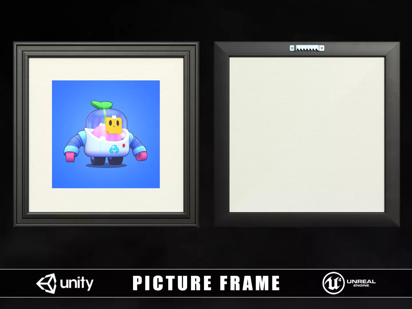 Picture Frame Low-poly 3D model_0