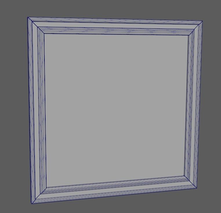Picture Frame Low-poly 3D model_7