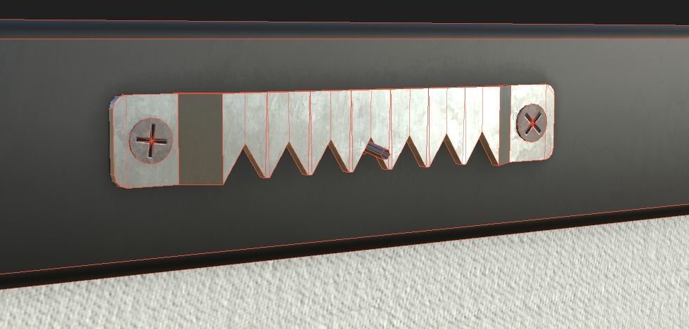 Picture Frame Low-poly 3D model_6