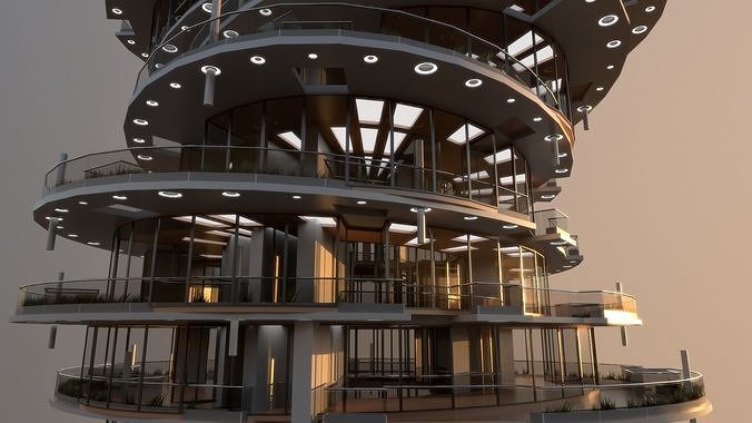 High Rise Building 101 3D model