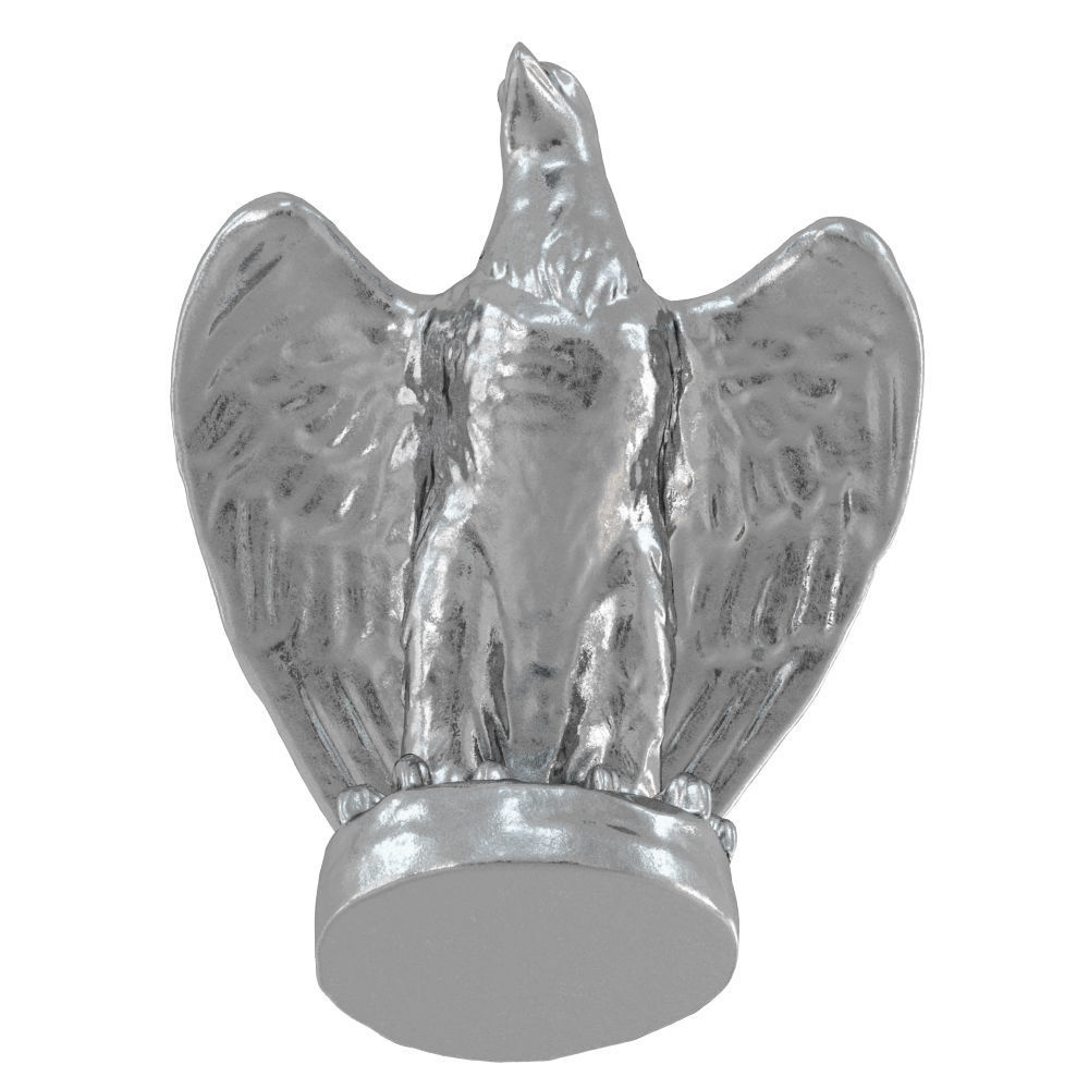 Eagle Figurine Metal 3D model_3