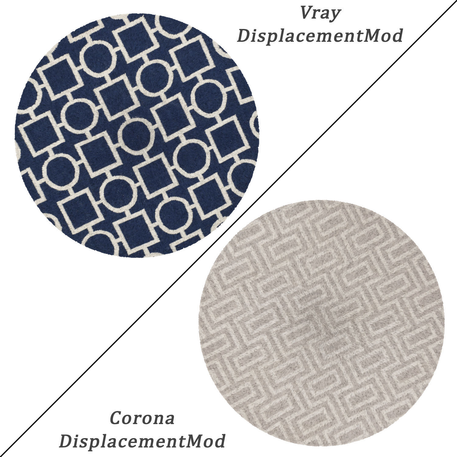 Round Rug Set 151 3D model_1