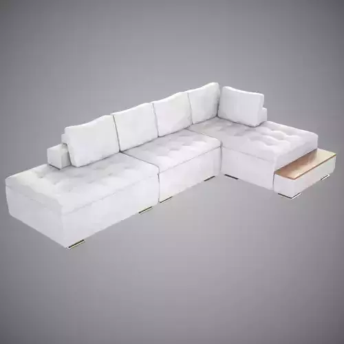 Sofa Comfort Low-poly 3D model