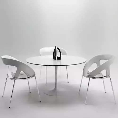 Chairs and Table for Arch Viz